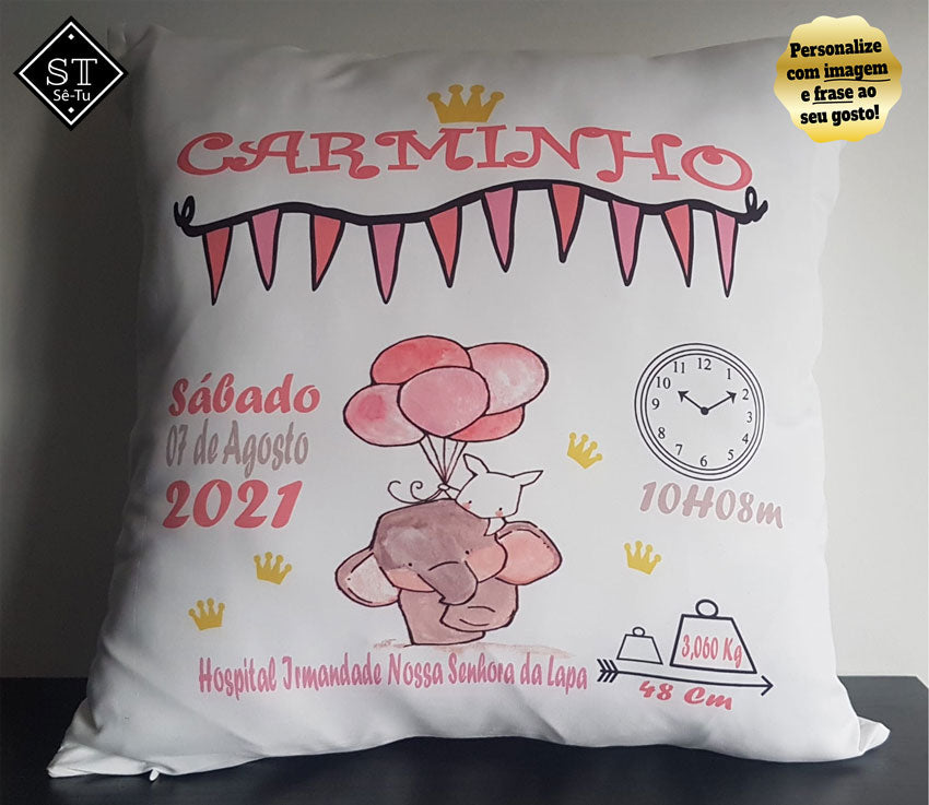 Almofada de Nascimento Elefante